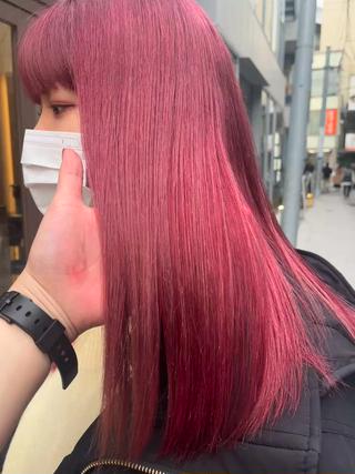 ロング カラー ユウ 二子玉川駅 半個室サロンのヘアスタイル