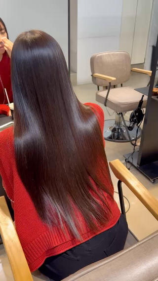 ロング 美髪矯正× 艶髪/賀川サトシのヘアスタイル