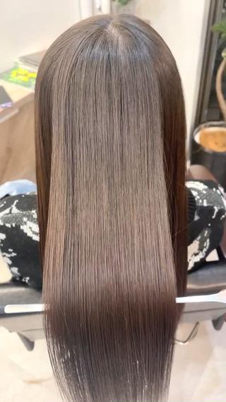 ロング カラー 髪質改善で 憧れの潤艶美髪にのヘアスタイル