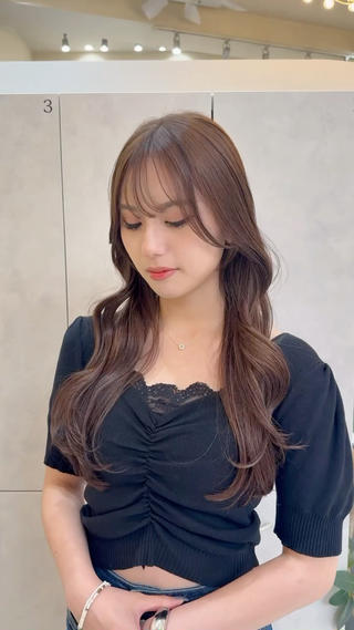ロング 園田奈津 ボブ・レイヤーカットのヘアスタイル