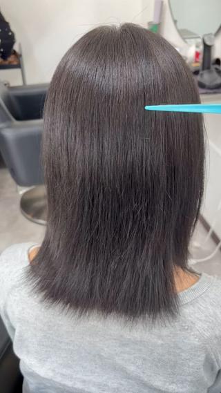 ミディアム ♡うる艶透明感 久留米 RAN🤍のヘアスタイル