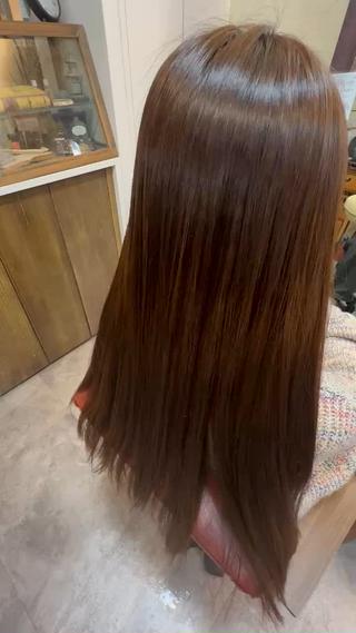 サラサラでまとまりのある髪 縮毛矯正でかないます️