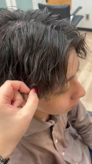 パーマ メンズ すどう あしゅりのヘアスタイル