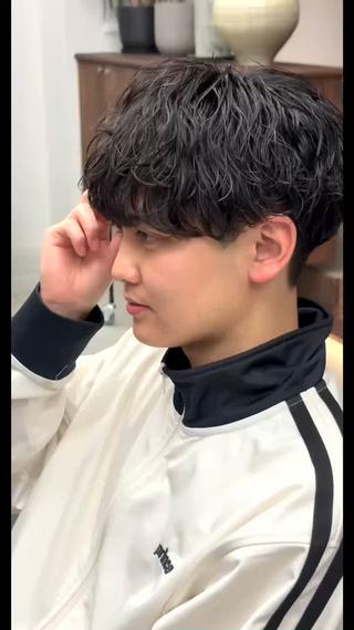 波巻きスパイラルパーマ”