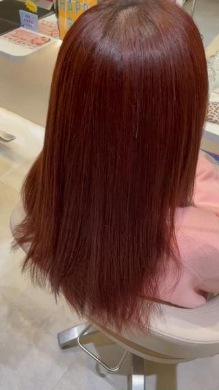 ロング 髪質改善・縮毛矯正 濱　泰賀のヘアスタイル