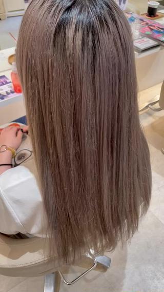 ロング 髪質改善・縮毛矯正 濱　泰賀のヘアスタイル