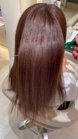 ロング 髪質改善・縮毛矯正 濱　泰賀のヘアスタイル