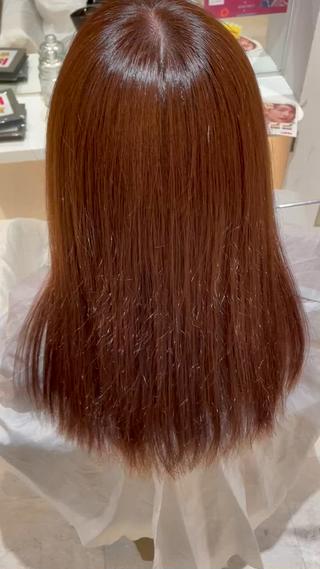 ロング 髪質改善・縮毛矯正 濱　泰賀のヘアスタイル