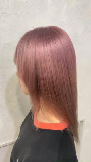 セミロング カラー 【縮毛矯正＆カラー】 RAN.のヘアスタイル