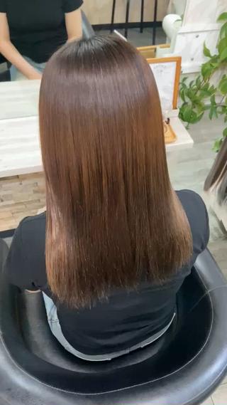 ロング パーマ 【縮毛矯正＆カラー】 RAN.のヘアスタイル