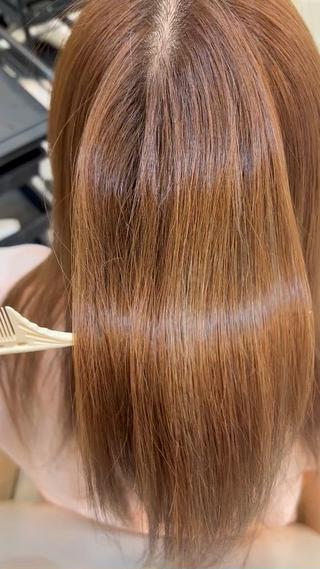 髪質改善トリートメントでツヤツヤ、手触りの良い状態に近づけます！ 
