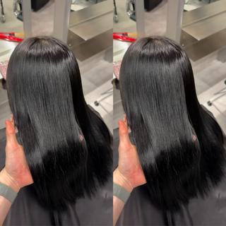 blue-black
ほんのり寒色味を足す事で就活などでも使えるリクルートブラックになります^^