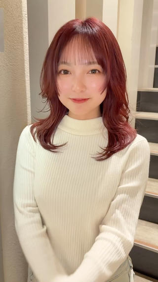 セミロング レイヤーカット⭐️ 桑原 日花理のヘアスタイル