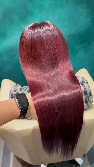 ロング カラー 中原 真美のヘアスタイル