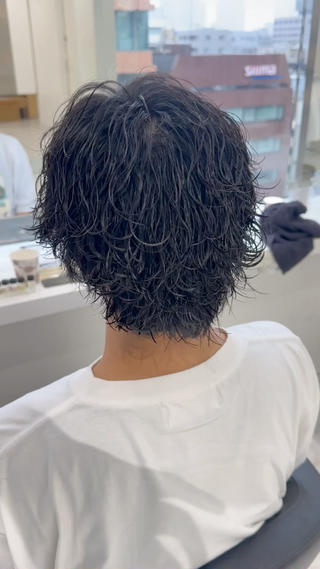 ショート パーマ メンズ 🐺韓国風メンズ特化 あさひ🐺のヘアスタイル