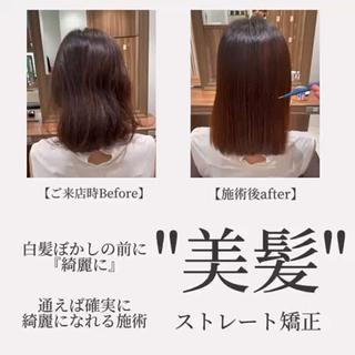 広がり、表面のぱやぱやするオーラのような癖毛に困っているお客様になりすます。
ドライのみでこの仕上がりです。