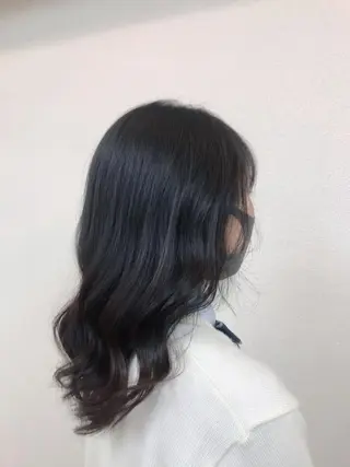 セミロング もりたみかこ 美容師お休み中のヘアスタイル