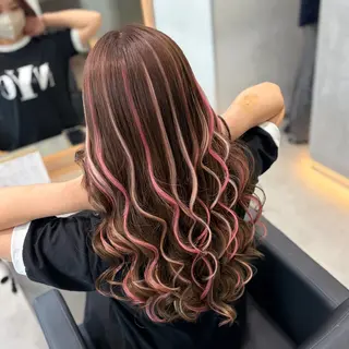 カラー MOMOKA /　Lapis今泉店のヘアスタイル