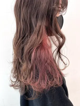 セミロング カラー Unami MIHA☘️*゜のヘアスタイル