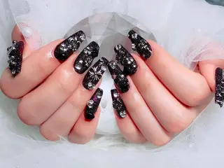 ロング カラー Bling Salonのネイルデザイン