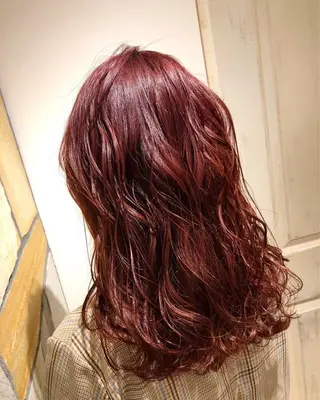 セミロング カラー パーマ 美髪✨髪質改善特化 🦩対馬🦩のヘアスタイル