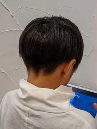 ショート キッズ 髪質改善＆白髪ぼかし カラー♡店長みやけ♡のヘアスタイル