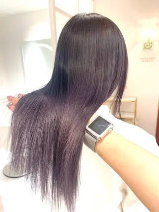 ロング fuwari 美白ショコラカラーのヘアスタイル