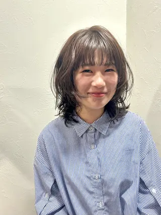 セミロング カラー カラーリスト IKUHOのヘアスタイル