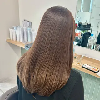 セミロング カラー ブリーチなし/レイヤ ー特化🌈Tommyのヘアスタイル
