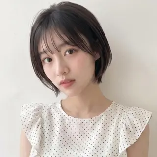 ショート 庭木華瑠🐾ボブ🧡 透明感カラー✨のヘアスタイル
