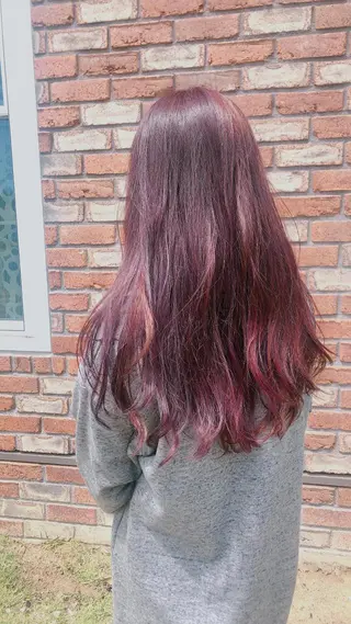 ロング やました りなのヘアスタイル