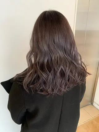 ミディアム カラー 心斎橋なんば 大野竜輝のヘアスタイル