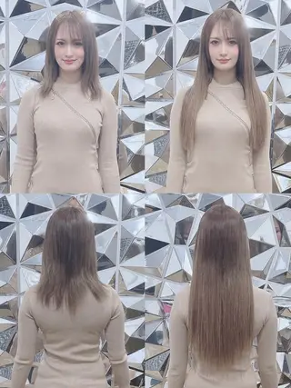 ロング カラー ヘアアレンジ LIP 大阪本店 エクステ MISAのヘアスタイル