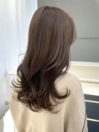 セミロング カラー 初めてでも安心🌟 newi町田✂のヘアスタイル