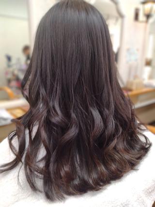 ロング 森長 咲子のヘアスタイル