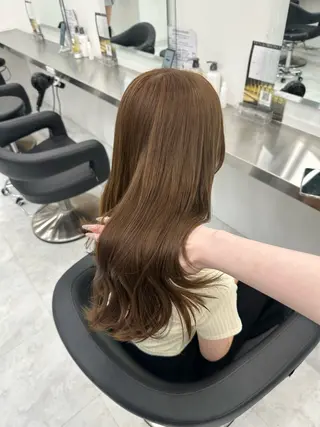 ロング カラー ヘアアレンジ 大人っぽ中韓レディ ヘア🤍MAOのヘアスタイル