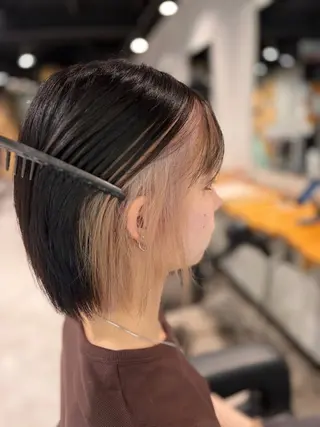 ミディアム カラー ✨川越ブリーチ特化✨ Yumaのヘアスタイル
