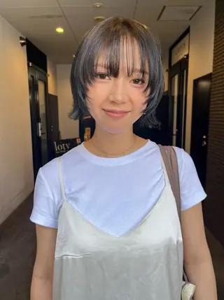 ミディアム カラー 🤍ボブ/顔周り カット/🤍honoのヘアスタイル