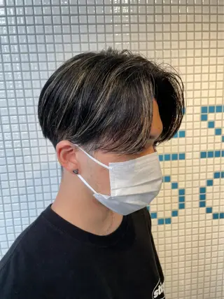 パーマ メンズ 松戸レイヤーカット 塚原悠斗のヘアスタイル