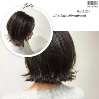 ショート カラー エクステ/レイヤー 落合/心斎橋のヘアスタイル