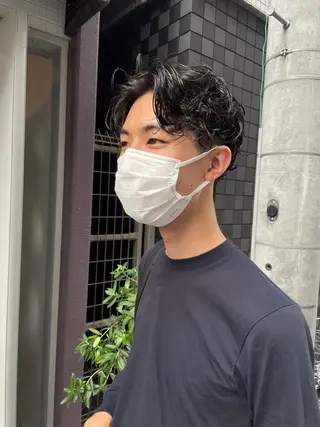 パーマ メンズ やまさきえりこ ニュアンスパーマのヘアスタイル