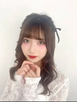 ヘアアレンジ 💖韓国カラー エクステmikotoのヘアスタイル
