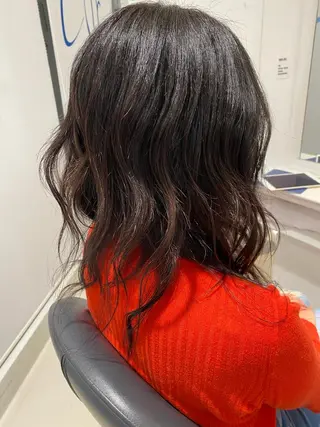 セミロング カラー air aoyama 大地勇人のヘアスタイル