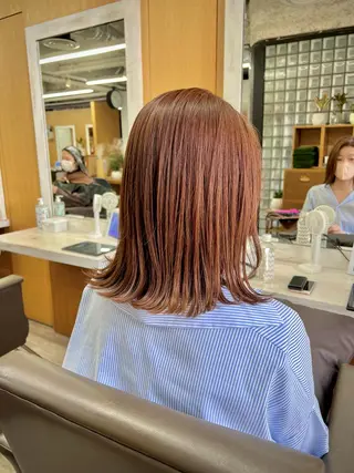 ミディアム カラー 透明感カラー/ イルミナカラーヒロキのヘアスタイル
