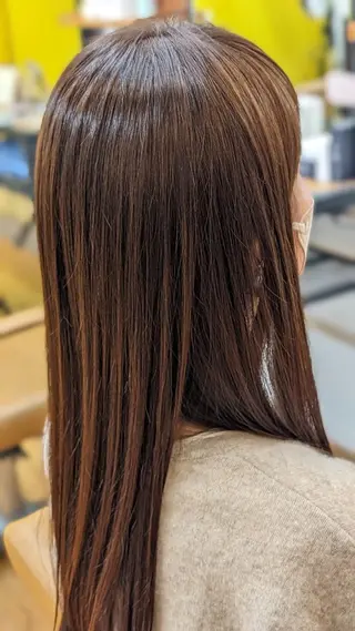 ロング カラー 【頭皮や髪に優しく】 hygge 武蔵中原のヘアスタイル