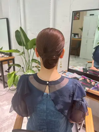 セミロング カラー ヘアアレンジ 「sumi」 AMIのヘアスタイル