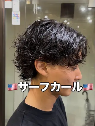 ミディアム パーマ メンズ シュンヤ🔥メンズ パーマ特化🔥新小岩のヘアスタイル