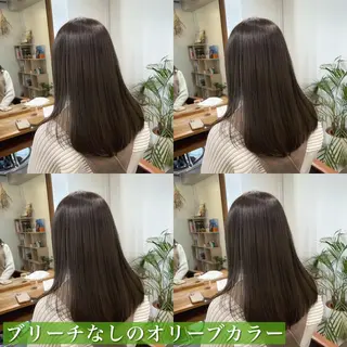 セミロング カラー navile原宿 yumaのヘアスタイル