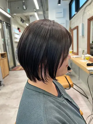 ショート mai/天神美容室 【丸みショート】のヘアスタイル