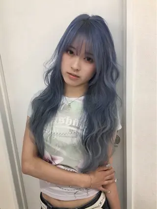 ロング カラー Hanaka🪷 ニュアンス×レイヤーのヘアスタイル